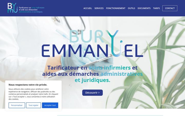 Screenshot of bury-tarification.be