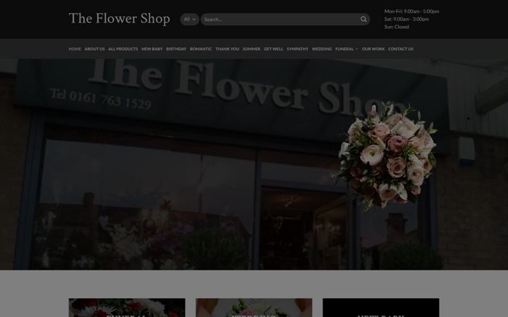 Екранна снимка на buryflowershop.co.uk
