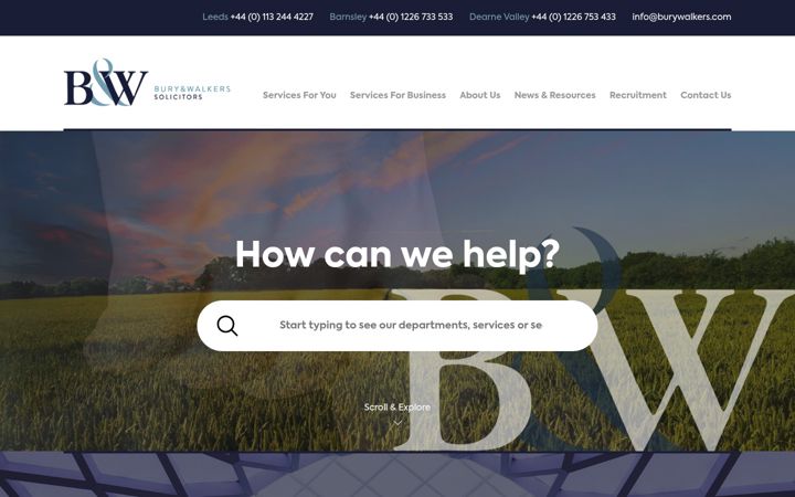 Screenshot of burywalkers.com
