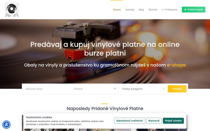 Screenshot ta' burzaplatni.sk