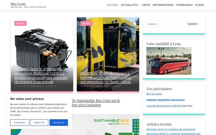 Screenshot of bus-lyon.fr
