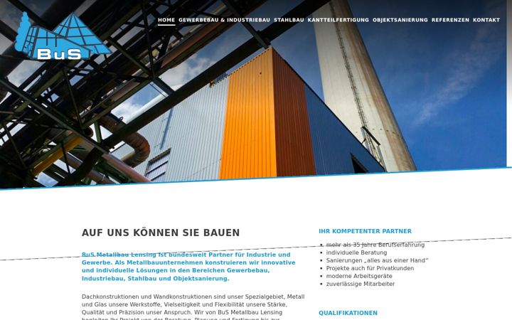 Screenshot of bus-metallbau.com