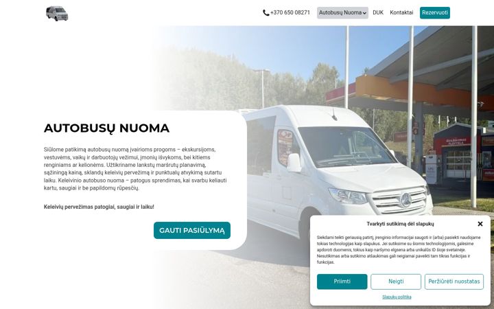 Snímek obrazovky bus-rental.net
