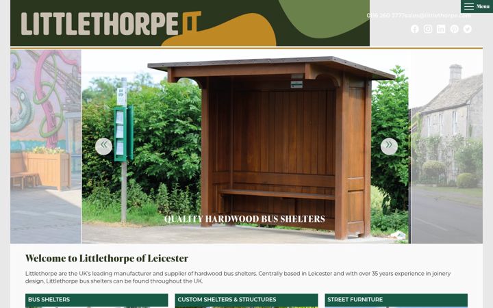 Screenshot of bus-shelters.co.uk