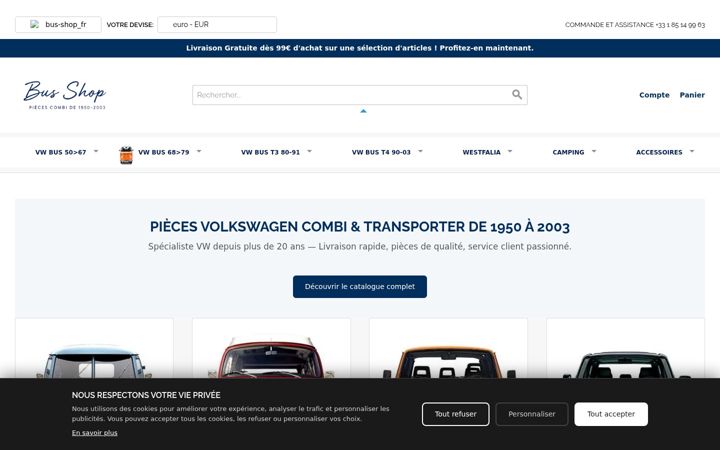 Screenshot of bus-shop.net