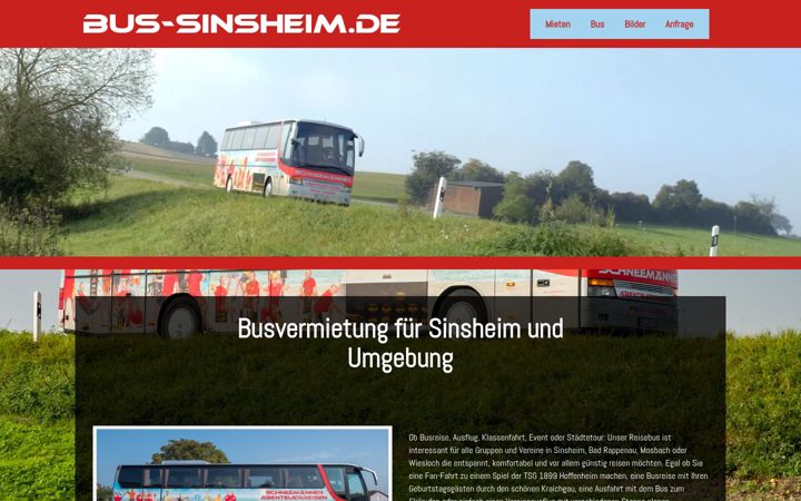 Screenshot of bus-sinsheim.de