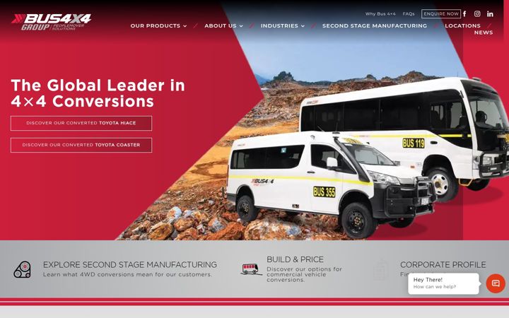 Screenshot of bus4x4.com.au