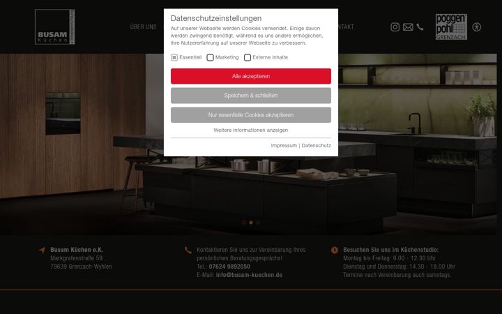 Screenshot of busam-kuechen.de