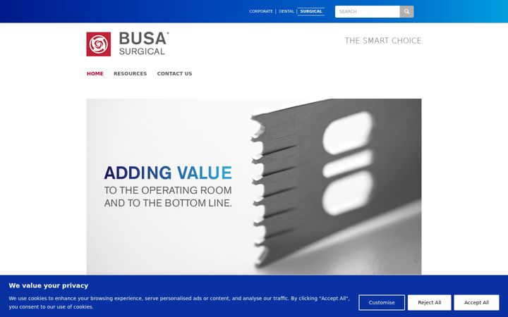 Screenshot of busamedical.com