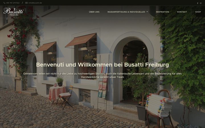 Screenshot of busatti.de