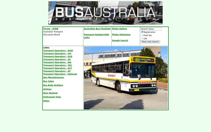 Screenshot of busaustralia.com