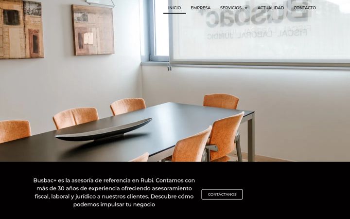 Screenshot of busbac.es