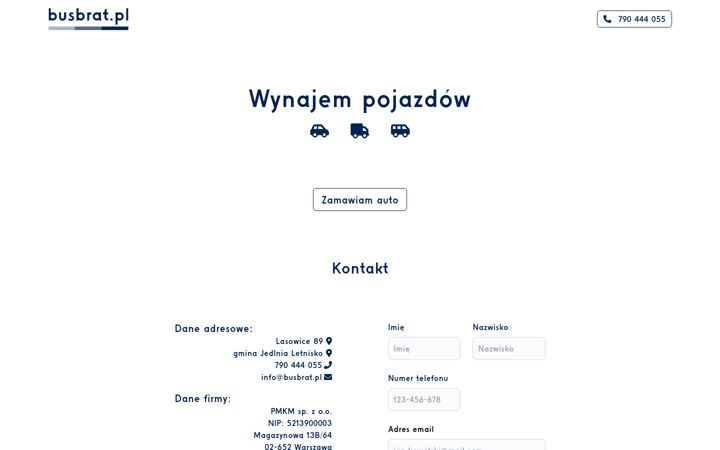 Screenshot of busbrat.pl