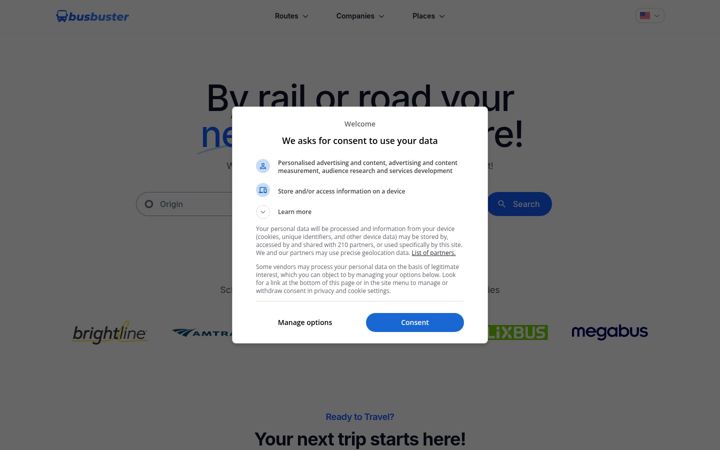 Screenshot of busbuster.com