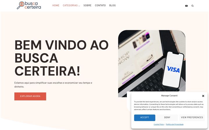 Screenshot of buscacerteira.com