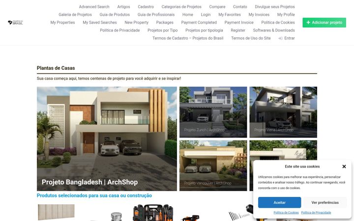 Screenshot of buscadeprojetos.com.br