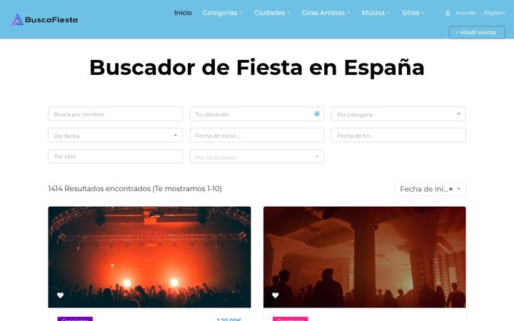 Zrzut ekranu buscafiesta.es