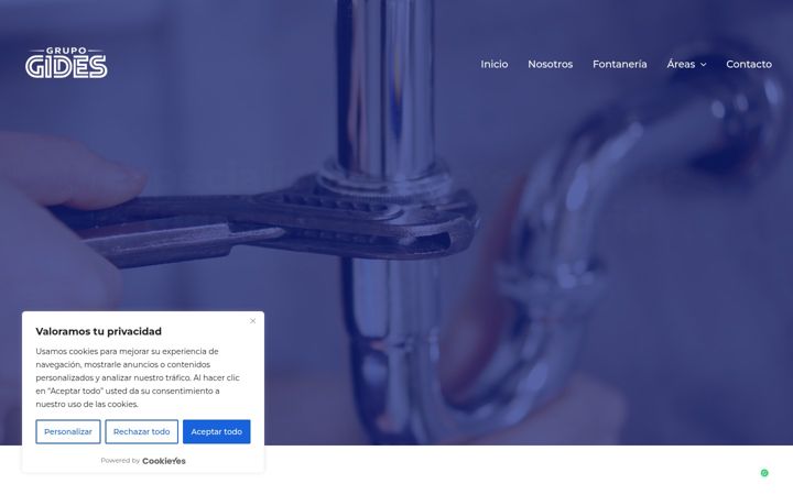 Screenshot of buscafugasdeaguamadrid.es