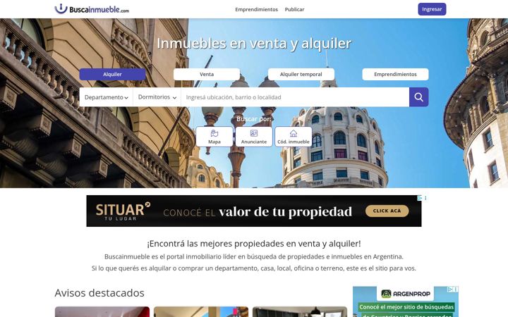 Screenshot of buscainmueble.com