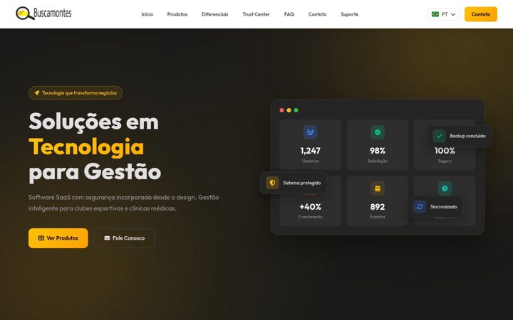 Screenshot of buscamontes.com