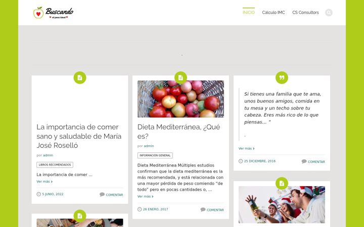 Screenshot of buscandoelpesoideal.com