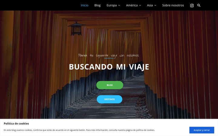 Screenshot of buscandomiviaje.net