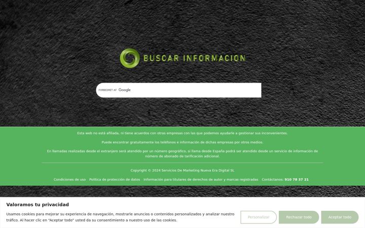 Screenshot of buscar-informacion.com