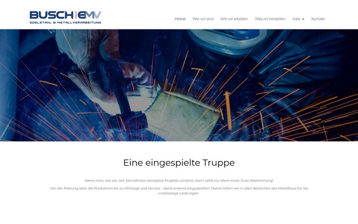 Screenshot of busch-gmbh.de