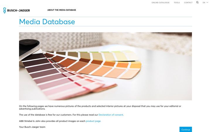 Screenshot of busch-jaeger-media.de