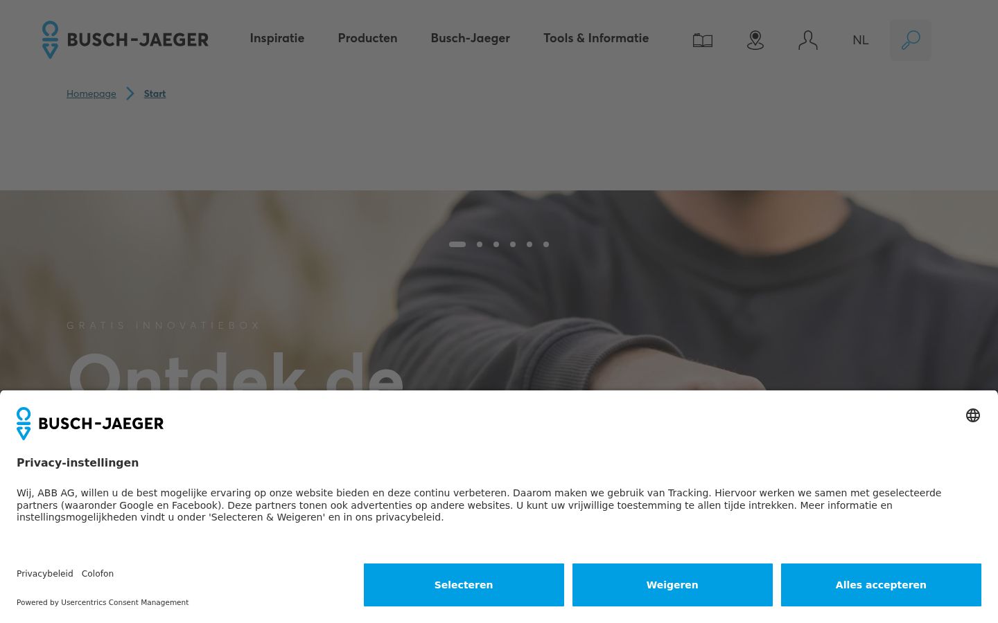 Sutikimo reklamjuostės, rodytos prieš bet kokią sąveiką, ekrano kopija