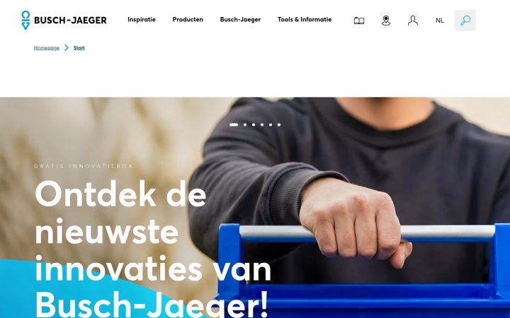 Ekrano kopija busch-jaeger.nl