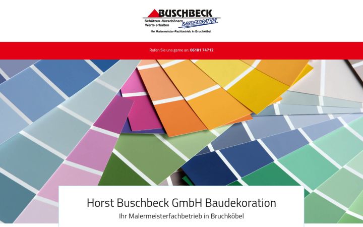 Screenshot of buschbeck-baudekoration.de