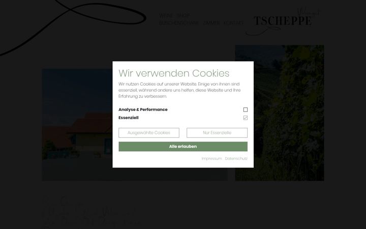 Screenshot of buschenschank-tscheppe.at