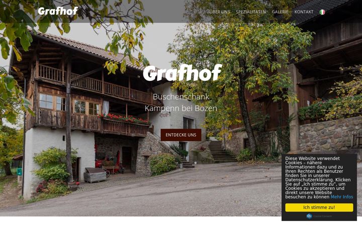 Screenshot of buschenschankgrafhof.it
