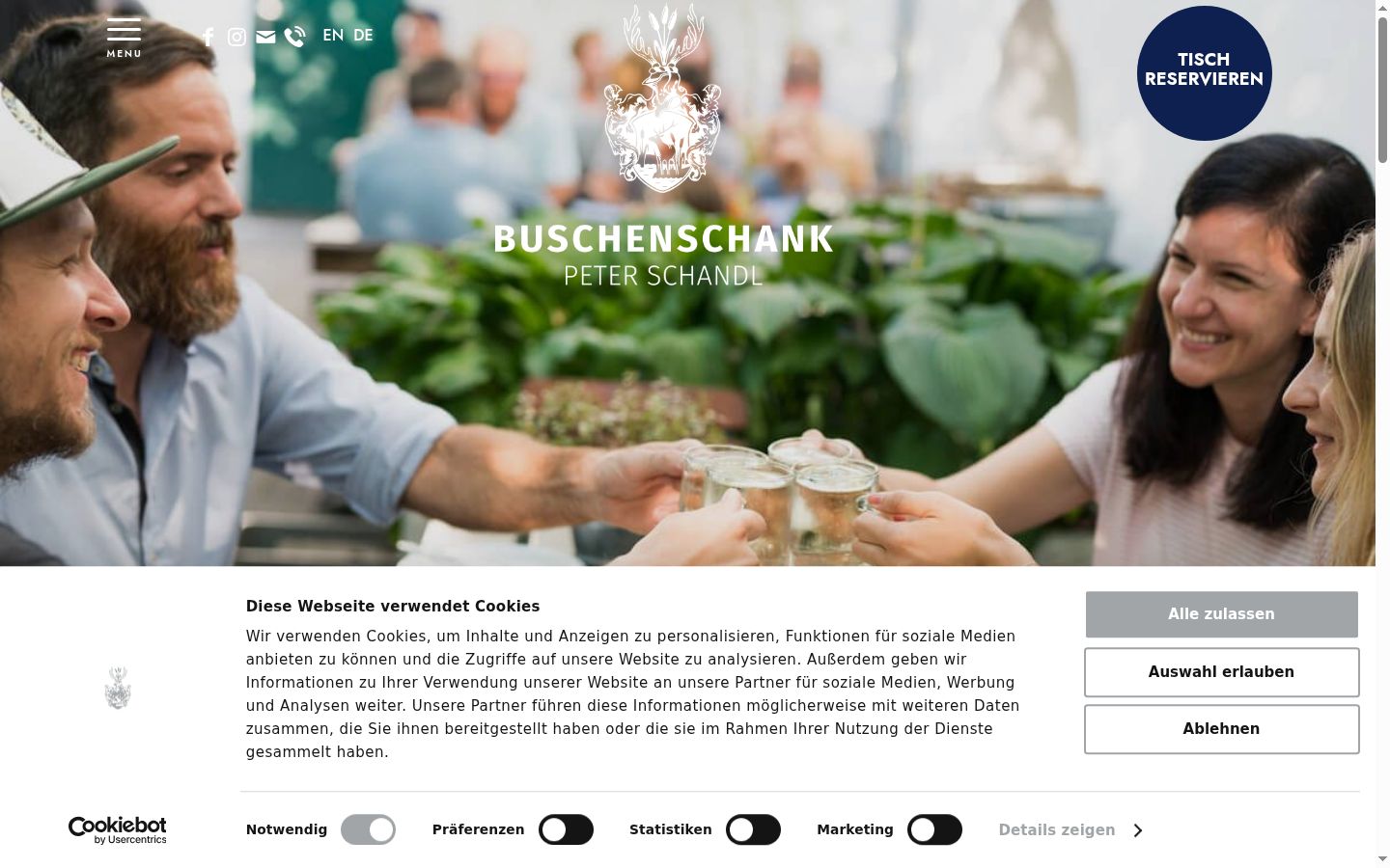Screenshot tal-banner tal-kunsens muri qabel kwalunkwe interazzjoni