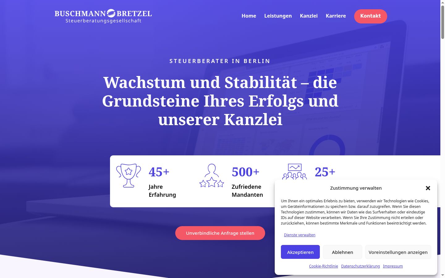 Screenshot tal-banner tal-kunsens muri qabel kwalunkwe interazzjoni