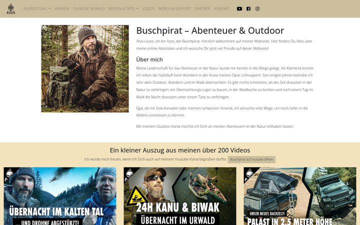 Screenshot of buschpirat.de