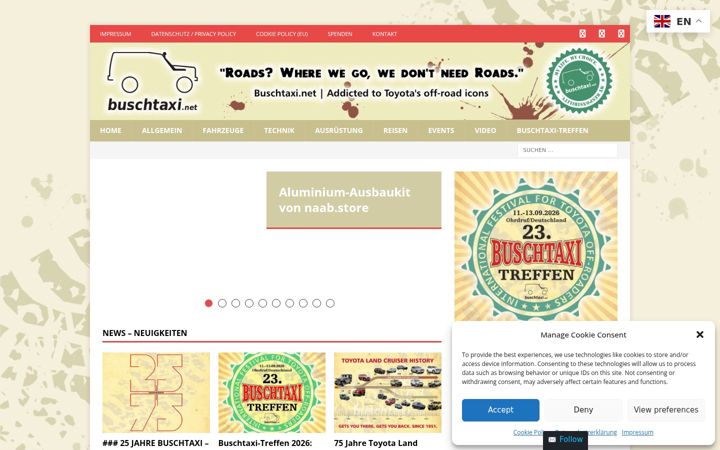 Ekrano kopija buschtaxi.org