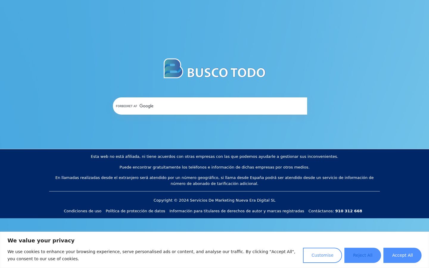 Screenshot tal-banner tal-kunsens muri qabel kwalunkwe interazzjoni