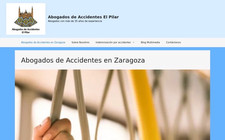Screenshot of buscoabogadoaccidente.com