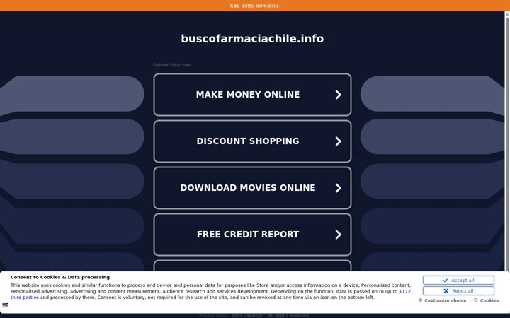 Screenshot of buscofarmaciachile.info