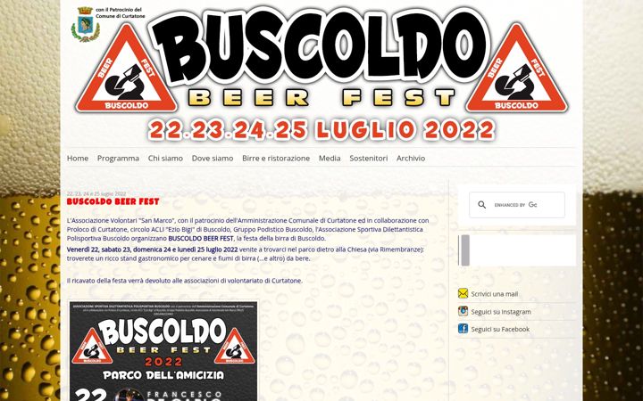 Screenshot of buscoldobeerfest.it