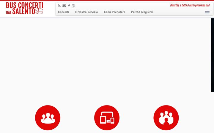 Screenshot of busconcertisalento.it