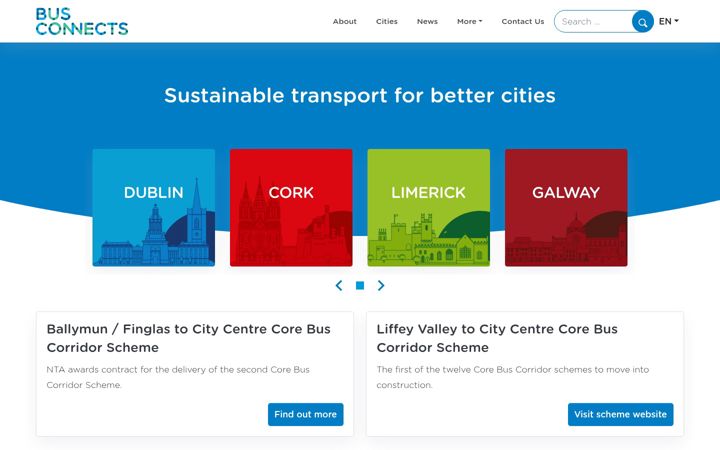 Screenshot of busconnects.ie