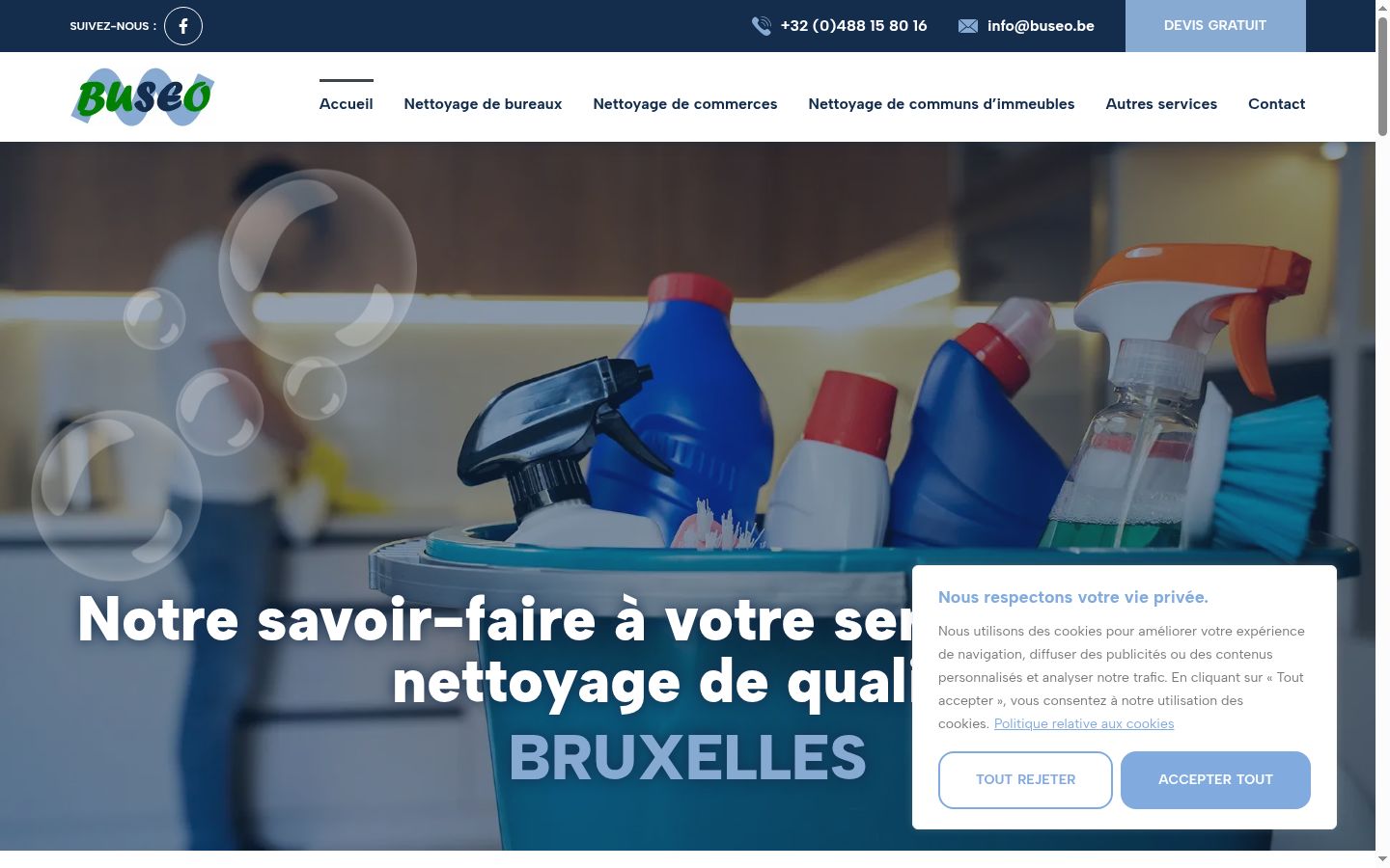 Screenshot tal-banner tal-kunsens muri qabel kwalunkwe interazzjoni
