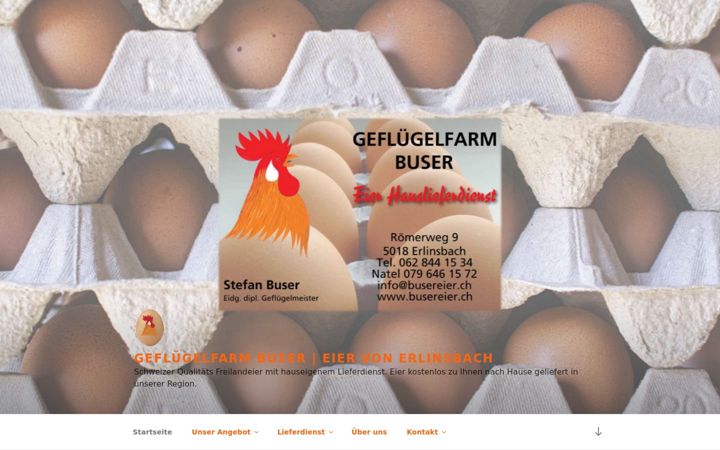 Screenshot of busereier.ch