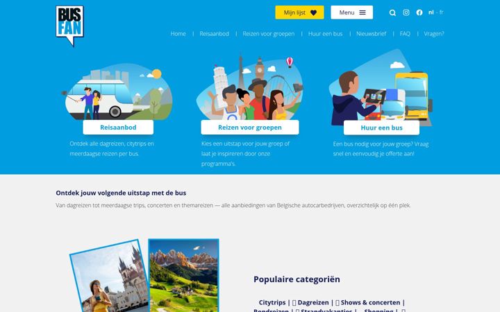 Screenshot of busfan.be