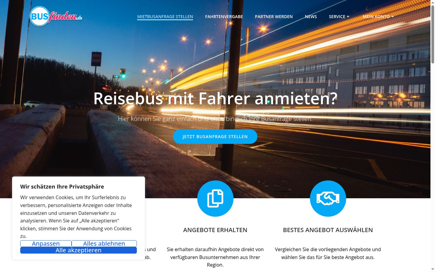 Ekrānuzņēmums ar piekrišanas baneri, kas tika rādīts pirms jebkādas mijiedarbības