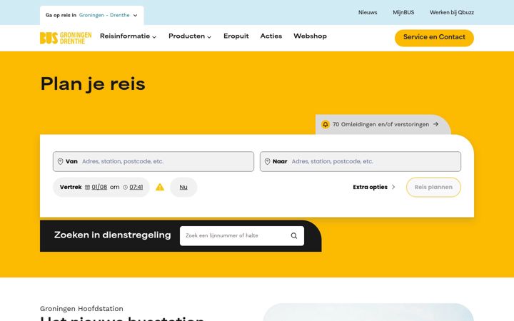 Ekrano kopija busgd.nl