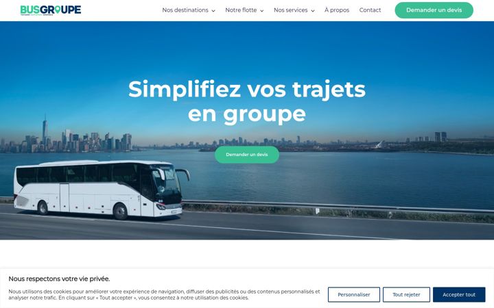Screenshot von busgroupe.fr